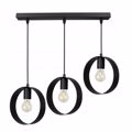 NG Santas Fotistiko Orofis Rag Trifoto Metalliko Mavro E27 204-R-3-BL